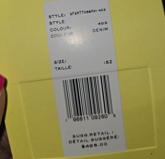 NWT Marc Jacobs The Denim Printed Leather Crossbody Tote Bag - Picture 11 of 11